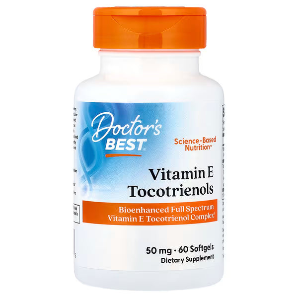 Doctor's Best, Vitamin E Tocotrienols, 60 Softgels