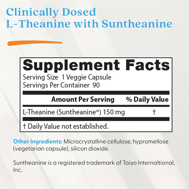 Doctor's Best, L-Theanine, 150 mg, 90 Veggie Caps