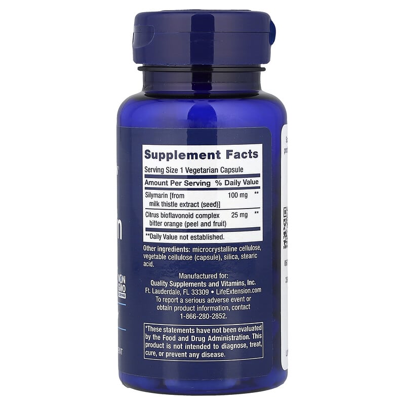 Life Extension, Silymarin, 90 Vegetarian Capsules