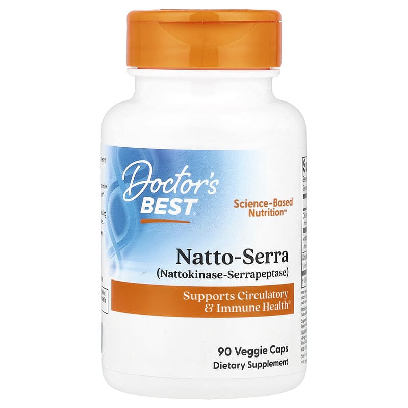 Doctor's Best, Natto-Serra, 90 Veggie Caps