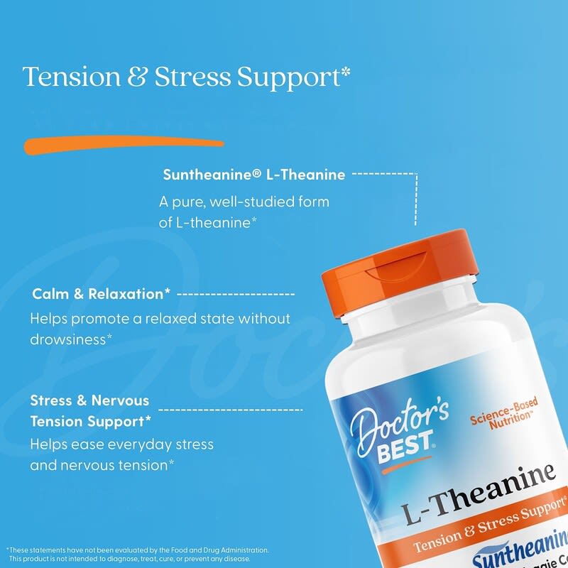 Doctor's Best, L-Theanine, 150 mg, 90 Veggie Caps