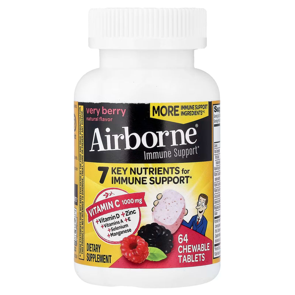 AirBorne, Immune Support, Very Berry, 64 Chewable Tablets