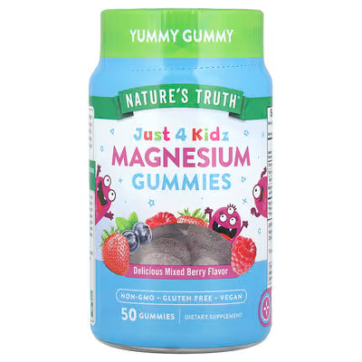 Nature's Truth, Just 4 Kidz, Magnesium Gummies, Delicious Mixed Berry, 50 Gummies