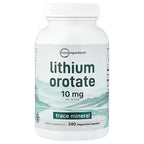 Micro Ingredients, Lithium Orotate, 240 Vegetarian Capsule (5 mg per Capsule)