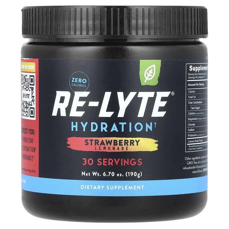 Redmond, Re-Lyte® Hydration, Strawberry Lemonade, 6.7 oz (190 g)