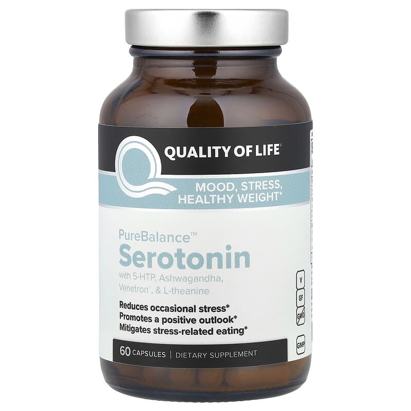 Quality of Life, PureBalance Serotonin, 60 Capsules