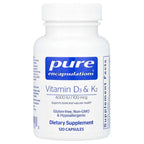 Pure Encapsulations, Vitamin D3 & K2, 120 Capsules