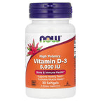 NOW Foods, Vitamin D-3, High Potency, 5,000 IU, 30 Softgels