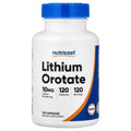 Nutricost, Lithium Orotate, 10 mg, 120 Capsules
