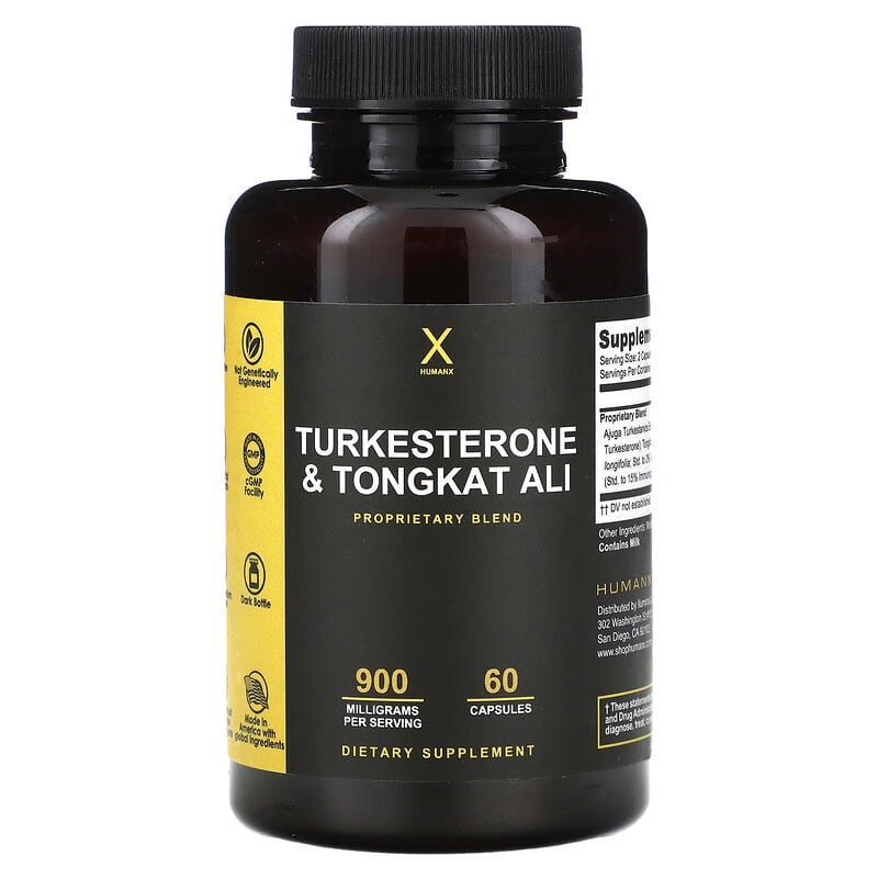 Humanx, Turkesterone & Tongkat Ali, 60 Capsules