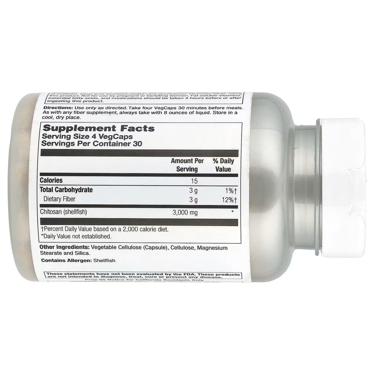 Natural Balance, Super Chitosan 3000, 120 VegCaps (750 mg per Capsule)