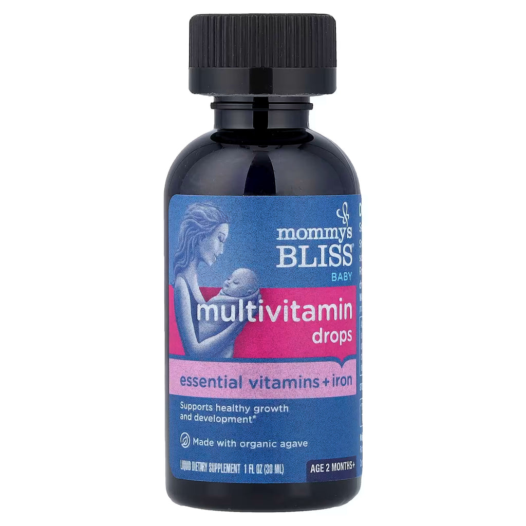 Mommy's Bliss, Baby Multivitamin Drops, Essential Vitamins + Iron, Age 2 Months +, 1 fl oz ( 30 ml)