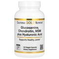 California Gold Nutrition, Glucosamine, Chondroitin, MSM Plus Hyaluronic Acid, 120 Veg Caps