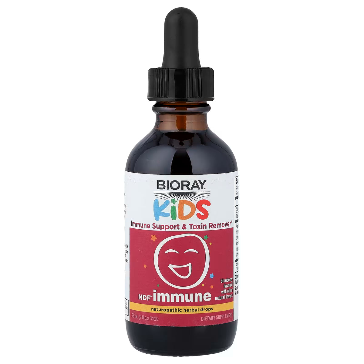 Bioray, Kids, NDF® Immune, Blueberry, 2 fl oz (59 ml)