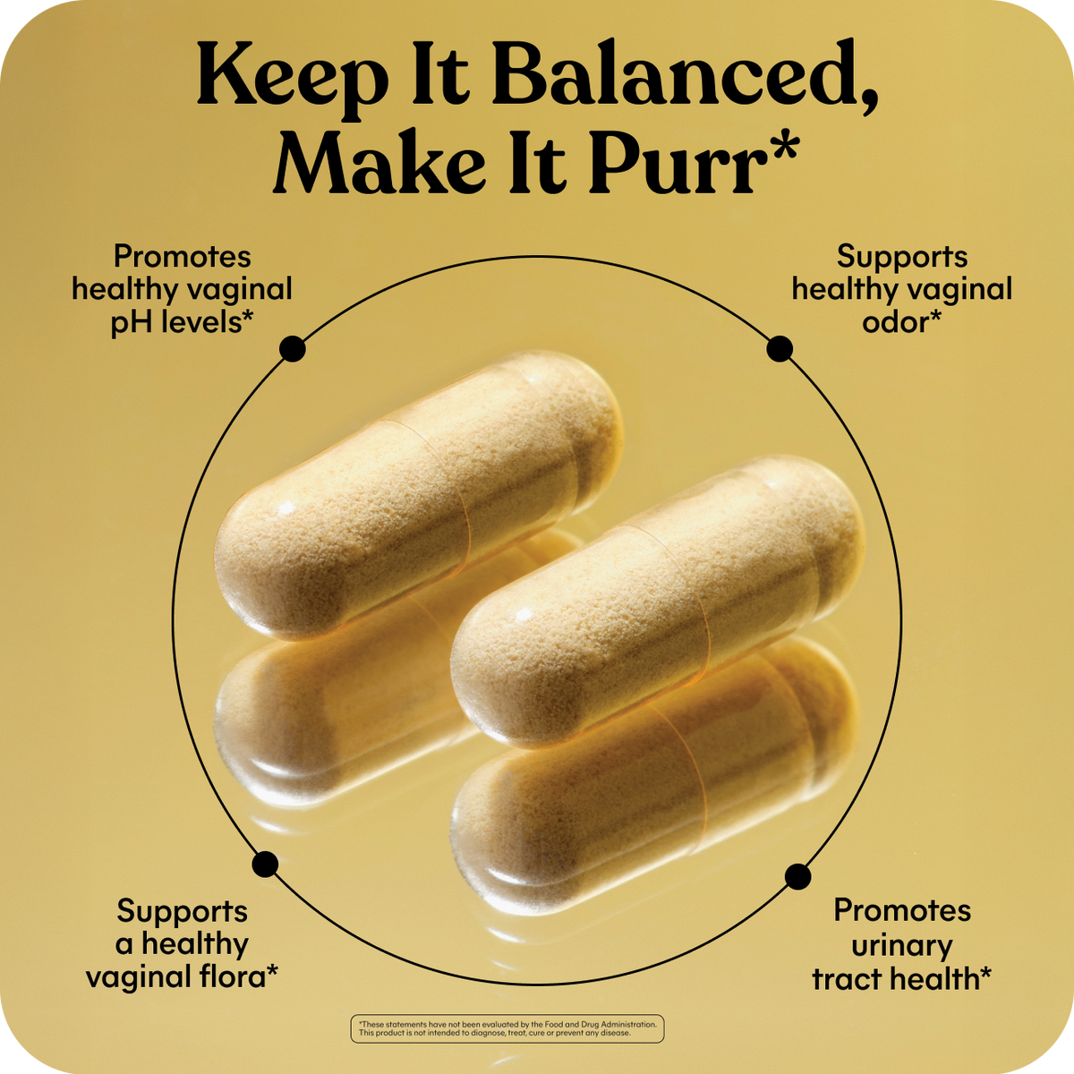 Lemme Purr capsules with pineapple and vitamin C ingredients