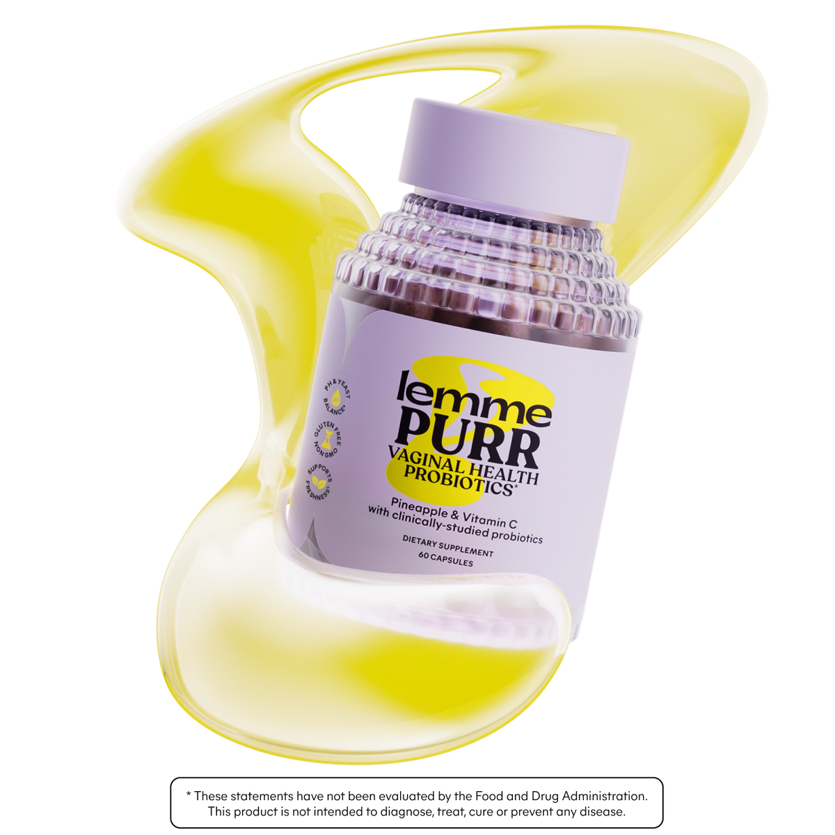 Lemme Purr Vaginal Health Probiotics bottle