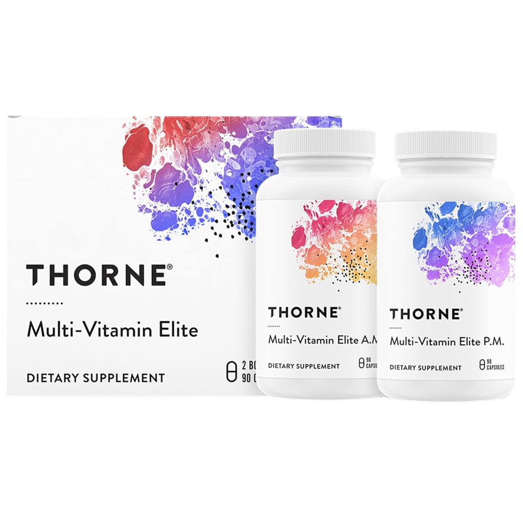 Thorne, Multi-Vitamin Elite, A.M. & P.M., 2 Bottles, 90 Capsules Each