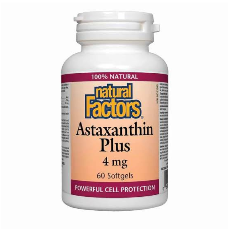 Natural Factors, Astaxanthin Plus, 4 mg, 60 Softgels