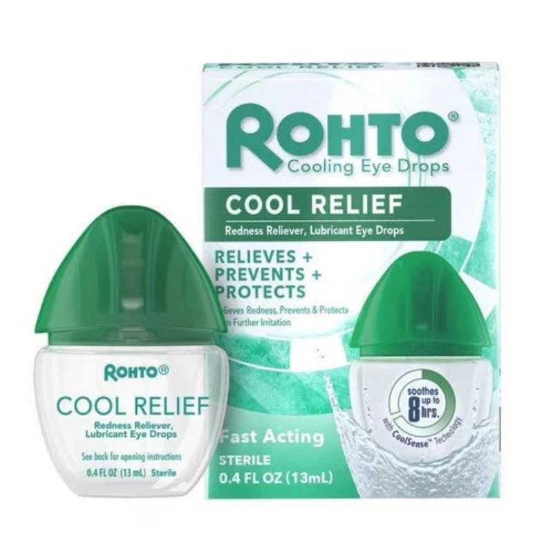 Rohto, Cooling Eye Drops, Cool Relief, 0.4 fl oz (13 ml)